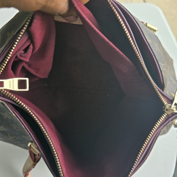 $2500 Louis Vuitton Brown Monogram Pallas  Handbag Women Brown Large - Picture 8 of 16